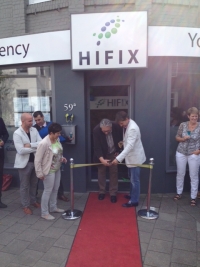 Wethouders Mevr. Diana van Dame en Dhr. J.P. Hageman zijn aanwezig tijdens onze opening.